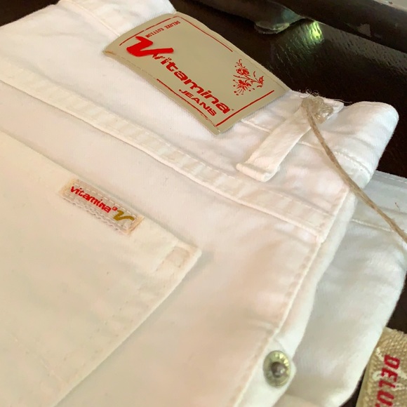 White “Vitamina Jeans” designer NWT Straight leg 🟢 - Picture 3 of 12